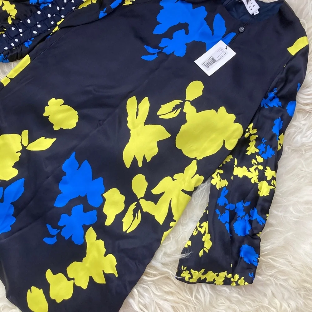 TANYA TAYLOR Camo Print Satin Florence Dress - Picture 7 of 14